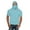 Sky Blue, variant on ZQUUVOU Men's Short Sleeve Hoodies with Face Mask Solid Sun Protection Ice Silk Top Breathable Lightweight Hiking Swimming Brown