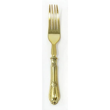 Baroque Plastic Gold Forks 12ct.