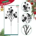 thumbnail image 2 of 4 Pieces Christmas Glitter Berries Stems 10 Inch Christmas Berry Picks Artificial Glittered Berries Ornaments Floral Stems for Xmas Tree,Home Wreath,Party Decoration, 2 of 7