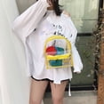 thumbnail image 4 of Fashion Lady Transparent Jelly Candy Color Built-In Wallet Backpack 4 Piece Set, 4 of 6