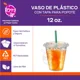 thumbnail image 2 of Berry Hip 100 Vasos de Plastico de 12 oz (355 ml) con Tapa Plana, Perfecta para Popotes, Transparentes, Vasos Perfectos para Llevar Café, Chocolate, Bebidas Frias, Batidos, Malteadas Best Trading VTP12-2, 2 of 5