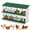 green-without bracket, variant on Chicken Nesting Box, 8 Compartment Metal Laying Box, Chicken Nesting Box with Roll Out Egg Collection and Vented Holes, Galvanized Steel Rustproof Design for Poultry Coops, Green