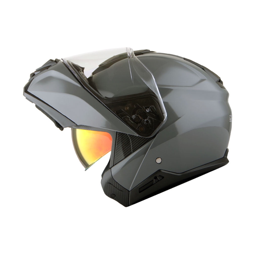 Martian Motorcycle Modular Full Face Helmet Flip up Dual Visor Sun Shield HG362 Cement Grey