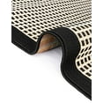 thumbnail image 6 of Unique Loom Outdoor Border Collection Area Rug - Frame (2' 7" x 12' Runner Black/Ivory), 6 of 9