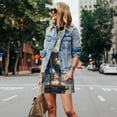 thumbnail image 4 of Cauagu Robe d'Été Exotique Bleue pour Femmes, Robe Sans Manches Décontractée de Vacances Col Rond avec 2 Poches, 4 of 7