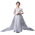 thumbnail image 1 of Robe de Fête des Neiges pour Fille Robe Reine Elsa Robe Princesse Jeu de Rôle Robe à Paillettes, 1 of 6