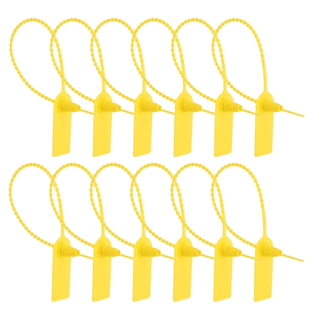 Shisuyan 50pcs Waterproof Plastic Shipping Tags With Zip Ties Ideal For Securely Labeling Logistics Fire Extinguishers And Emergency Information