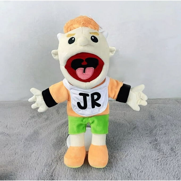 Large Jeffy Boy Hand Puppet Children Soft Doll Funny Party Props