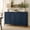 Blue, variant on Atumcto Farmhouse Sideboard Buffet Cabinet, 4-Door Storage Credenza with Curved Raised Panel Doors, White