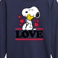 thumbnail image 3 of Peanuts - Love Snoopy Woodstock - Toddler And Youth Long Sleeve Graphic T-Shirt, 3 of 6
