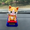 thumbnail image 2 of Bobblehead Toy Automatic Friendly No Battery Required Accessories Solar Powered Dancing Figure for Dashboard Yellow Point Ear, 2 of 8