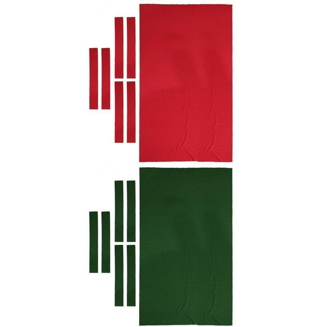 jinwen 2 Pcs Table de Billard en Nylon 8 Pieds Sports Intérieurs + 12 Pcs Bandes