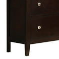 thumbnail image 4 of Benzara BM296653 56 in. Con Wide Dresser of 6 Drawers with Silver Knobs, Cappuccino Brown & Silver, 4 of 5