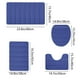 thumbnail image 3 of Set de esterillas de baño de espuma | Colección de alfombras de baño de 4 piezas | Vellón de terciopelo suave y espuma | Parte trasera antideslizante de goma | Altamente absorbente | Lavable a, 3 of 9