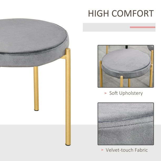 Velvet stacking stool deals