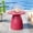 Pink, variant on Round Metal Outdoor Patio Side Table, Steel Accent End Table for Garden Yard Balcony Deck
