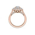 thumbnail image 2 of 2.00 Carat Excellent Cushion Cut Natural Diamond Unique Halo Ring for Engagement Solid 14K Rose Gold Size 8.5, 2 of 8