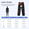 thumbnail image 4 of Lsque Butterfly Flower Skull Print Men's Pajama Pants, Lounge Pant - Comfortable Home Wear,Elastic Waistband, Stylish Design-XX-Large, 4 of 9