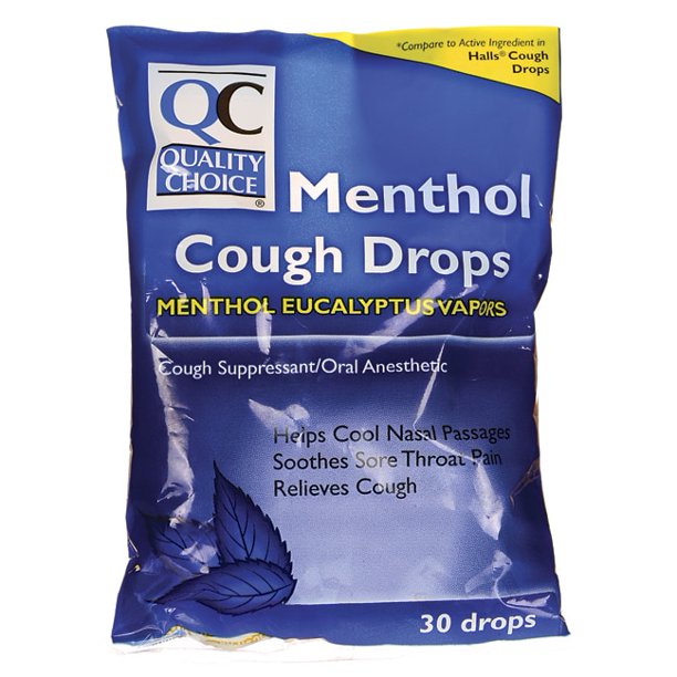 Quality Choice Cough Drops Menthol 30 Ct