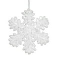thumbnail image 3 of Vickerman 9" Silver Styrofoam Glitter Snowflake Christmas Ornament, 3 of 4