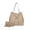 Solid Beige, variant on Callise Vegan Leather Women's Bucket Bag & Wristlet Wallet 2-Piece Set by Mia K. - Black Wine