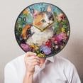 thumbnail image 5 of BZSMCE Wall Clock Acrylic Size：9.5*9.5in/11.9*11.9in Floral Portrait Design Pattern Clock, 5 of 10
