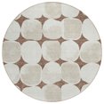 thumbnail image 2 of Addison Rugs Chantille Indoor/Outdoor Transitional Circles Brown Washable Round Rug, 8' x 8', 2 of 6