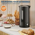 thumbnail image 3 of BeesClover 12L Coffee Urn Extra Large, 80 Cups Double-Wall Commercial Stainless Steel Coffee Maker Hot Water Urn, Insulated Percolator Machine & Dispenser, Large Capacity Keep Hot for Catering Event, 3 of 8