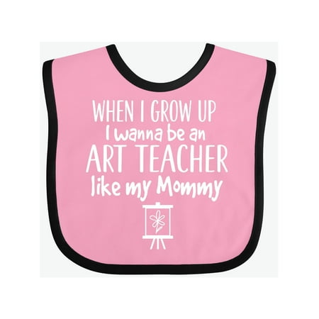 

Inktastic Future Art Teacher Like Mommy Gift Baby Boy or Baby Girl Bib