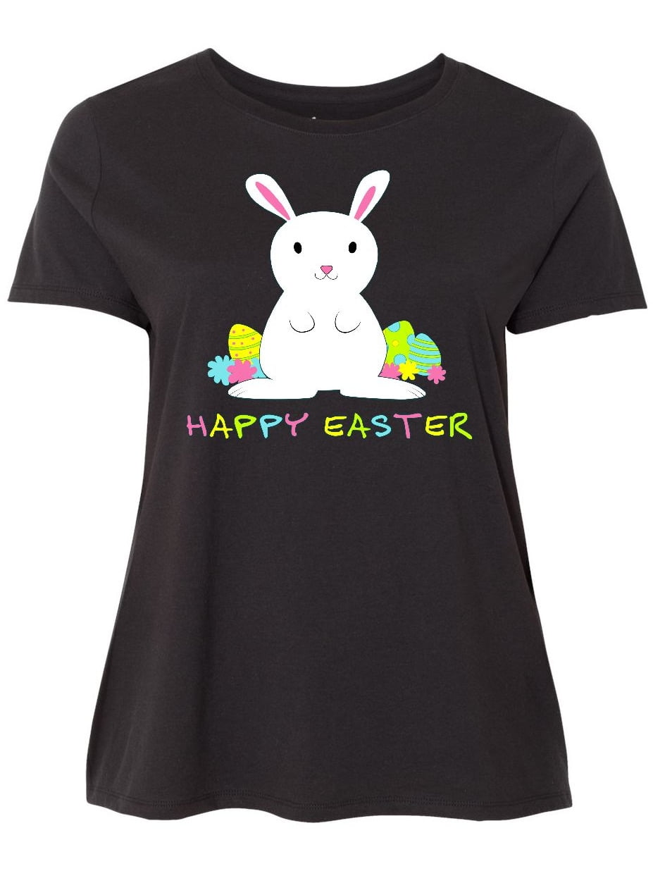 INKtastic - Happy Easter Women's Plus Size T-Shirt - Walmart.com ...