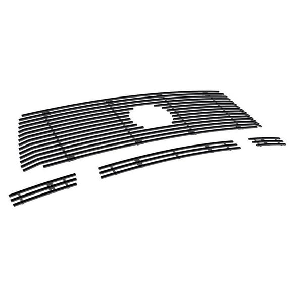 APS Compatible with Toyota Tundra 2010-2013 Black Horizontal Billet Front Grille Grill Insert Combo T61008H