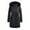 Black, variant on VEKDONE Women's Winter Thicken Puffer Coat Warm Jacket Hooded Coats Waterproof Plush Lined Long Down Jacket Parkas with Pockets