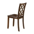 thumbnail image 3 of Ziko 5 Piece Dining Table Set, 4 Cross Back Chairs, Cherry Brown Solid Wood, 3 of 6