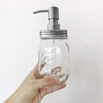 thumbnail image 6 of 2Pcs Soap Dispenser Lid,Stainless Steel Hand Soap Pump For Lotion Liquid,Dish Soap,Replaceable Rustic Kitchen Farmhouse Decor Accessories Sets (2 Packs/ 480Ml) Mason Jar Soap Dispenser Pump, 6 of 6