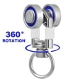 thumbnail image 3 of KAKOWELY Rouleaux de Rail de Rideau 10 Pcs Rouleau de Rail de Rideau Poulies de Rideau Accessoires de Remplacement de Rideau 1.61"X0.71"X0.51 Pouces, 3 of 4