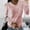 Pink lace tops for women, variant on USSUMA Dressy Blouses for Women Floral Lace Ladies Trendy T-shirt O-Neck Long Sleeve Long Sleeve Lace Tops Summer Basic Tunics