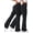 Black & Black, variant on Womens Flare Yoga Pants High Waisted Bootcut Leggings No Front Seam Buttery Soft Leggings for Workout Gym Casual