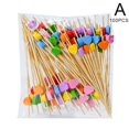 thumbnail image 6 of 100-Piece Heart-Shaped Bamboo Food Picks for Cocktails Parties and Bento Boxes, 6 of 8