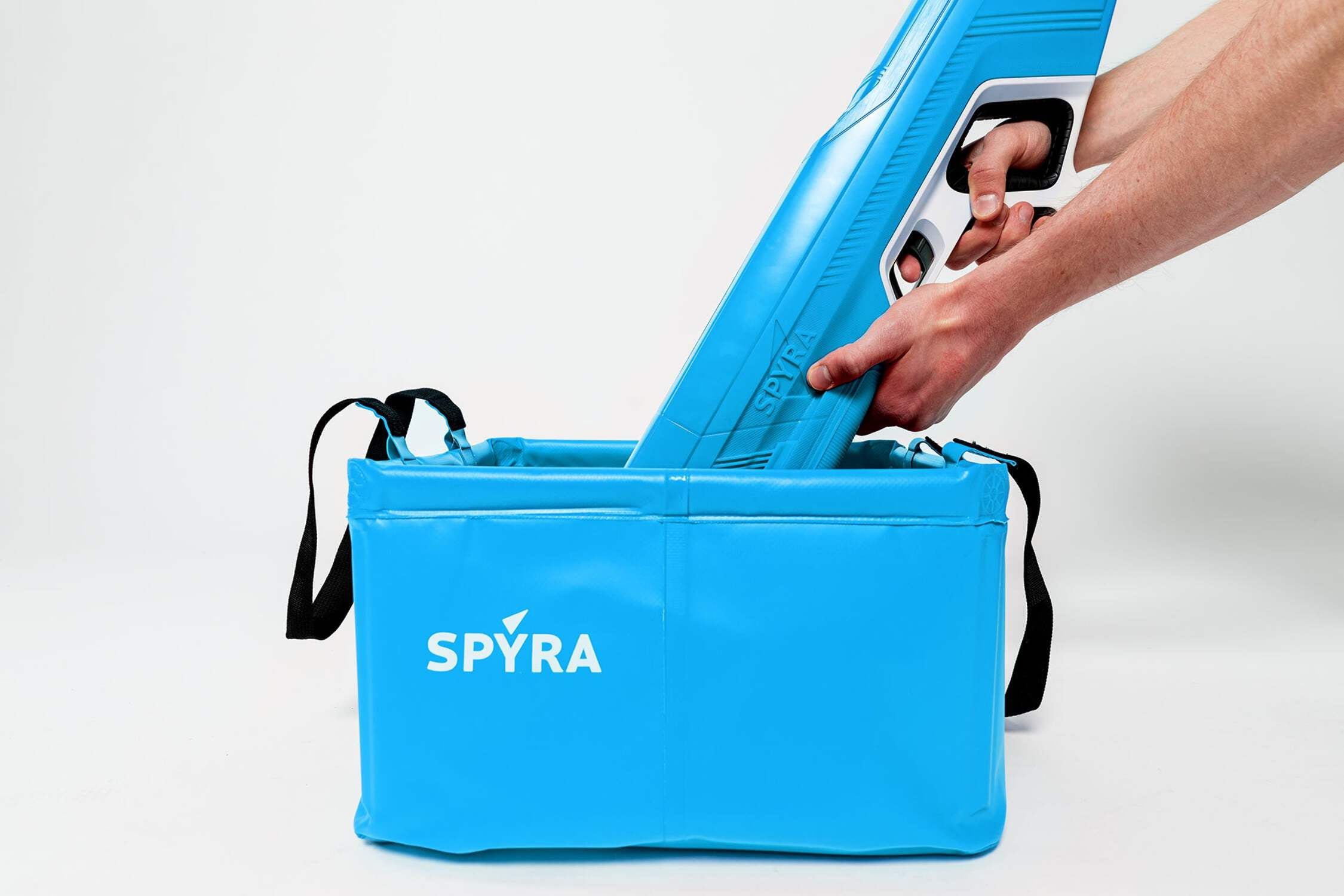SPYRA Foldable Water Container, Outdoor Water Blasters, SpyraBase, Red