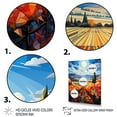 thumbnail image 3 of Designart "Contemporary Vineyard Scenery II" Landscape & Nature Floater Framed Canvas Wall Art, 3 of 7