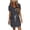 Gray A, variant on Zpanxa Women's Solid Short Sleeve V Neck Dress with Pockets Tie Waist Midi Casual Summer Dress