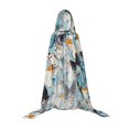 thumbnail image 7 of Honeii Butterflys Print Poncho Cape, Cloak Coat, Snuggly Hooded Wearable Blanket, Hooded Cape For Teenagers,Halloween Costumes-Medium, 7 of 7