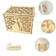 thumbnail image 1 of Wedding Card Box With Lock DIY Money Wooden Gift Boxes For Birthday Party, 1 of 1