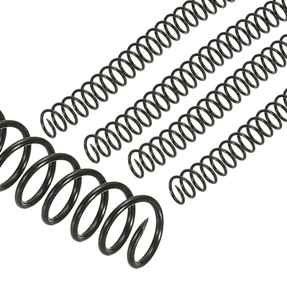 Uxcell 14mm(9/16") Plastic Spiral Binding Coils, 20 Pcs Binding Spirals 115 Sheet Capacity 3:1 Pitch Binding Spirals for Binding Paper Sheets, Black