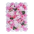 thumbnail image 2 of simhoa Artificial Panel Background Floral Panel Rose Flower Panel Backdrop for Wedding Dark Pink Light Pink, 2 of 8