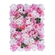 thumbnail image 2 of Fondo de panel de pared con flores artificiales, panel floral, fondo de panel con flores rosas rosa oscuro rosa claro, 2 of 9