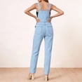 thumbnail image 4 of Enjoytime Womens Overalls Printed Adjustable Straps Denim Jumpsuits Casual Loose Plus Size Rompers, 4 of 7