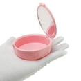 thumbnail image 3 of Unique Bargains 1 Pce Boîte de Rangement avec Miroir Rond Rose Clair, 3 of 5