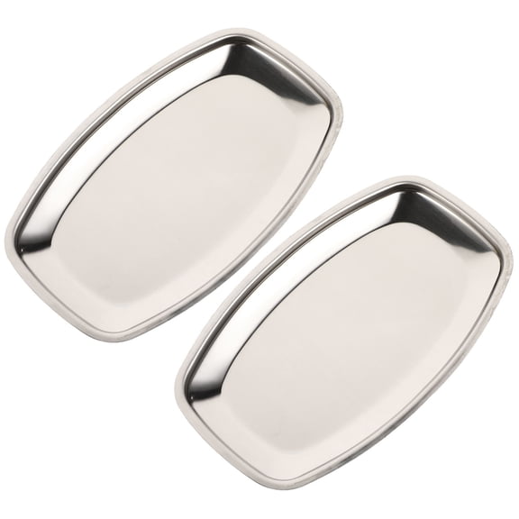 NUOLUX Stainless Steel Towel Storage Plate Household Use for Restaurants 2Pack