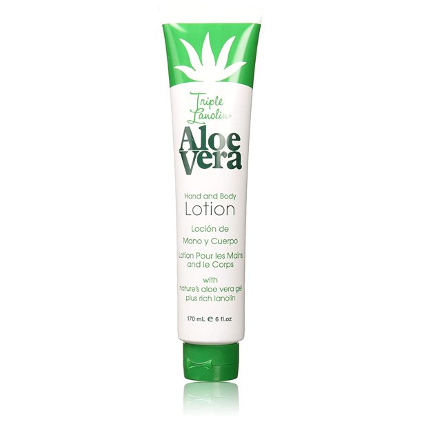 Triple Lanolin Hand and Body Aloe Vera Lotion 6 Oz